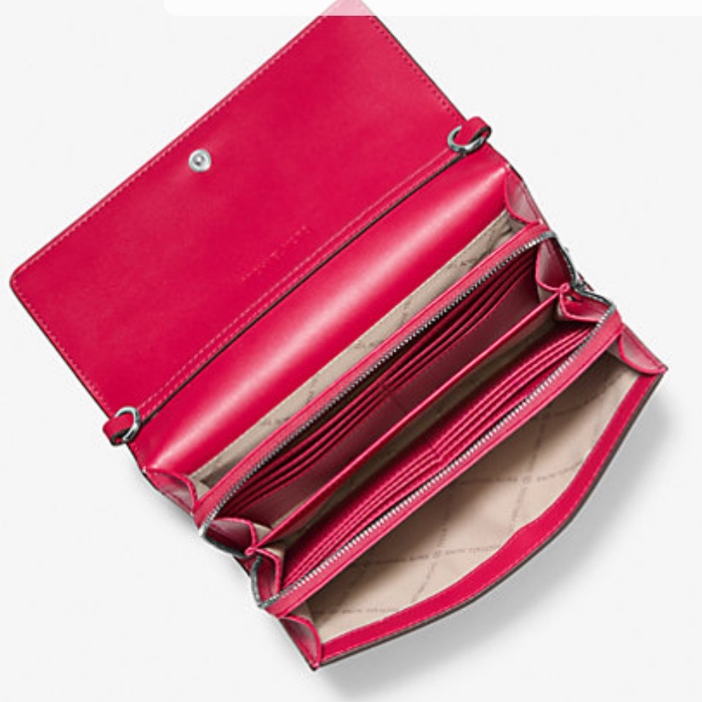 MICHAEL KORS Jet Set Lg Ombré Signature Logo Crossbody Bag
Dark Raspberry Multi - Picture 2 of 16